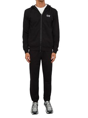 EA7 EMPORIO ARMANI Tuta sportiva nero EA7 Core Identity in jersey di cotone in UOMO