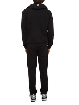 EA7 EMPORIO ARMANI Tuta sportiva nero EA7 Core Identity in jersey di cotone in UOMO