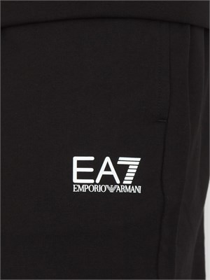 EA7 EMPORIO ARMANI Tuta sportiva nero EA7 Core Identity in jersey di cotone in UOMO
