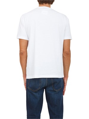 EA7 EMPORIO ARMANI T-shirt bianco EA7 Logo Series in cotone con maxi logo in UOMO