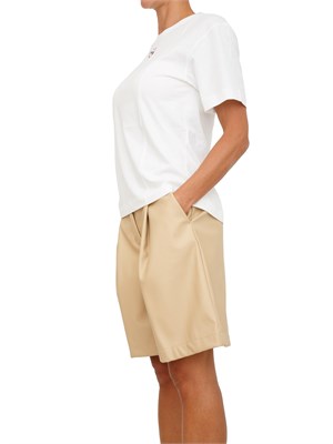 T-shirt Pinko in jersey di puro cotone bianco con ricamo cuore in DONNA