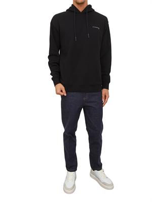 Felpa cappuccio Richmond X uomo in cotone nero in UOMO