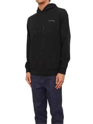 Felpa cappuccio Richmond X uomo in cotone nero in UOMO