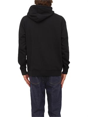 Felpa cappuccio Richmond X uomo in cotone nero in UOMO