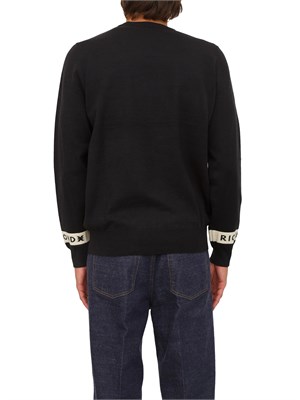 Maglia girocollo uomo Richmond X in misto viscosa nera in UOMO