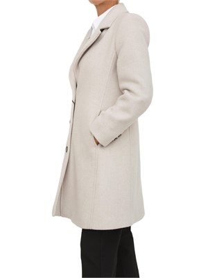 Cappotto Marella in misto lana avorio con fit regular in DONNA