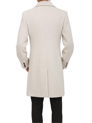 Cappotto Marella in misto lana avorio con fit regular in DONNA