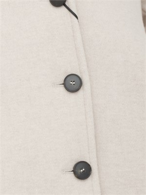 Cappotto Marella in misto lana avorio con fit regular in DONNA