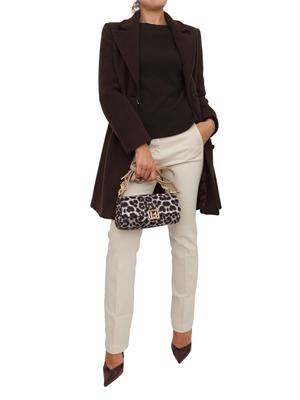 Cappotto Marella in misto lana marrone con fit regular in DONNA