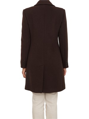 Cappotto Marella in misto lana marrone con fit regular in DONNA