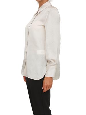 MARELLA Camicia Maerlla in tessuto avorio effetto crespo relaxed fit in DONNA