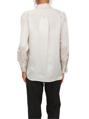 MARELLA Camicia Maerlla in tessuto avorio effetto crespo relaxed fit in DONNA