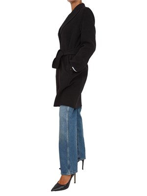 Cappotto Marella in misto lana nero in DONNA