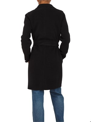 Cappotto Marella in misto lana nero in DONNA