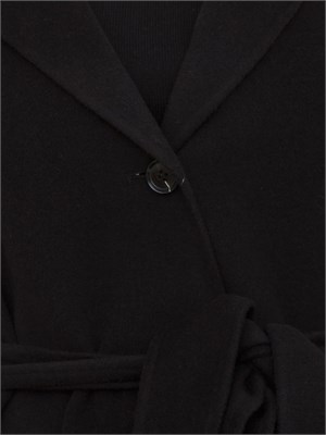 Cappotto Marella in misto lana nero in DONNA