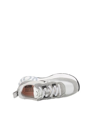 Sneaker Voile Blanche in suede e tessuto tecnico grigio in DONNA