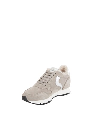 Sneakers Voile Blanche in suede tortora con pelliccia interna in DONNA