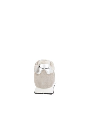 Sneakers Voile Blanche in suede tortora con pelliccia interna in DONNA