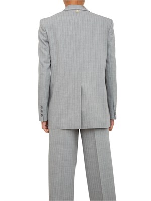 TWIN-SET Giacca blazer Twinset modello sartoriale in misto lana grigia in DONNA