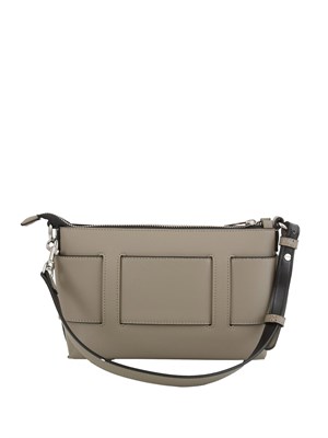 Borsa a tracolla Armani Exchange in ecopelle tortora con logo in DONNA