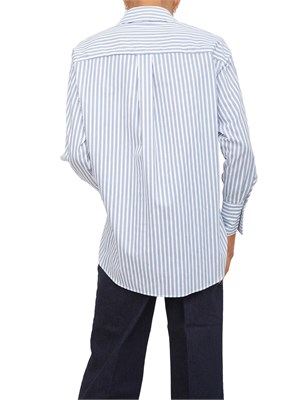 Camicia Elisabetta Franchi in popeline di cotone a righe in DONNA