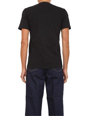 T-shirt Elisabetta Franchi in jersey di cotone nero con collana in DONNA