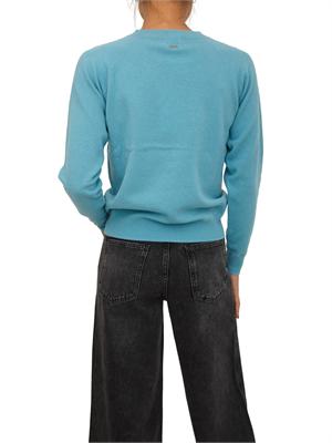 Maglia donna Fracomina  in misto cashmere e lana azzurra in DONNA