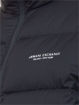 Piumino blu Armani Exchange regular fit in UOMO