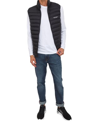 Piumino smanicato nero Armani Exchange fullzip in UOMO