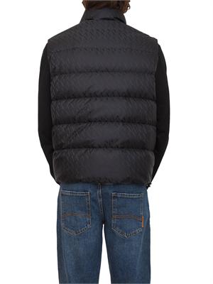 Smanicato nero Armani Exchange in tessuto con logo allover in UOMO