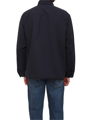 Giacca field blu Armani Exchange in tessuto stretch in UOMO