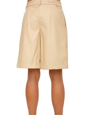 Bermuda Armani Exchange in tessuto effetto pelle beige in DONNA