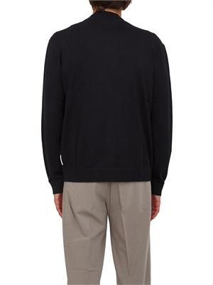 Cardigan con zip blu Armani Exchange in UOMO