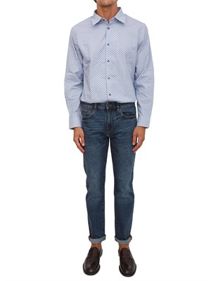 Camicia azzurro Armani Exchange regular fit in UOMO