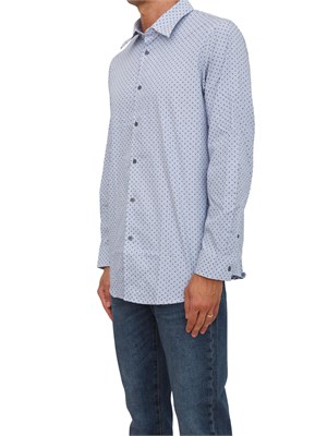 Camicia azzurro Armani Exchange regular fit in UOMO