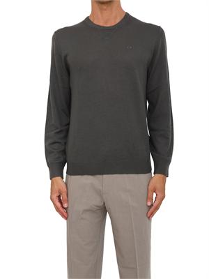 Maglione girocollo verde Armani Exchange in lana vergine in UOMO