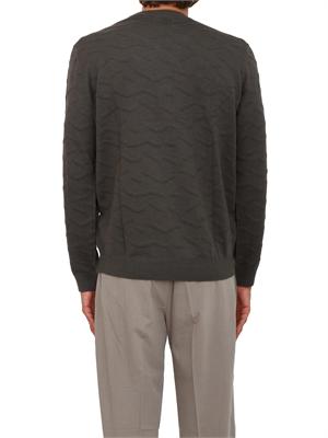 Maglione verde Armani Exchange texture ondulata in UOMO