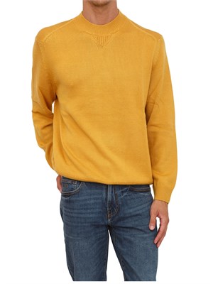 Maglione girocollo giallo Armani Exchange in lana e cotone in UOMO