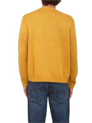Maglione girocollo giallo Armani Exchange in lana e cotone in UOMO