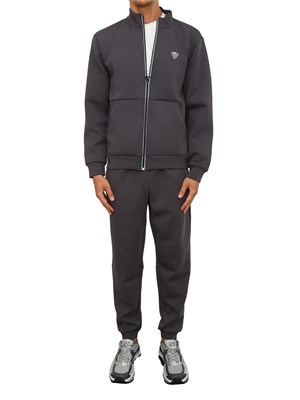 EA7 EMPORIO ARMANI Tuta sportiva grigio EA7 Premium Shield in misto viscosa stretch in UOMO