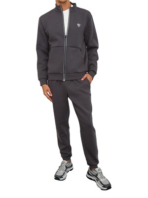 EA7 EMPORIO ARMANI Tuta sportiva grigio EA7 Premium Shield in misto viscosa stretch in UOMO