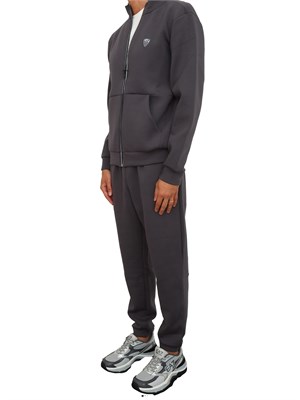 EA7 EMPORIO ARMANI Tuta sportiva grigio EA7 Premium Shield in misto viscosa stretch in UOMO