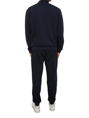 EA7 EMPORIO ARMANI Tuta sportiva blu EA7 Premium Shield in misto viscosa stretch in UOMO