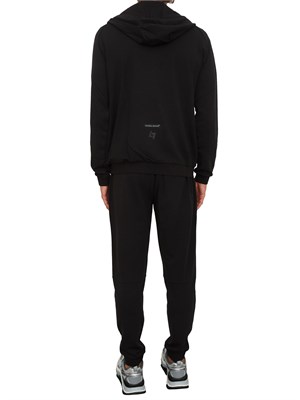 EA7 EMPORIO ARMANI Tuta sportiva nero EA7 Dynamic Athlete in tessuto tecnico Natural VENTUS7 in UOMO
