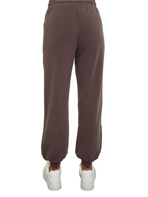 Pantalone tuta EA7 Emporio Armani in misto modal stretch marrone in DONNA