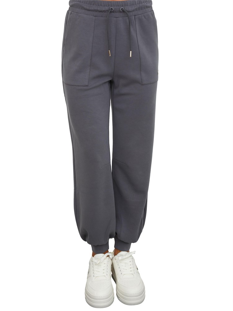 Pantalone tuta EA7 Emporio Armani in misto modal stretch grigio