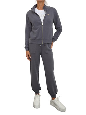 Pantalone tuta EA7 Emporio Armani in misto modal stretch grigio in DONNA