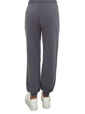 Pantalone tuta EA7 Emporio Armani in misto modal stretch grigio in DONNA