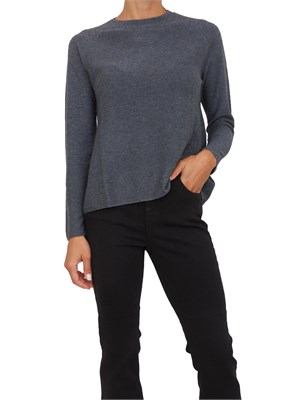 Maglia Emme Marella in misto lana grigia con leggeri inserti lurex in DONNA
