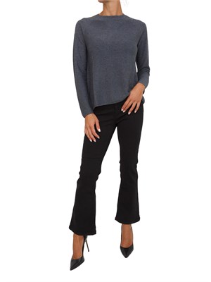 Maglia Emme Marella in misto lana grigia con leggeri inserti lurex in DONNA